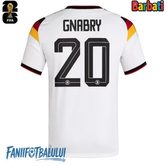 Germania Serge Gnabry #20 Tricou Fotbal Replică Mondial 2026 Barbati Acasa